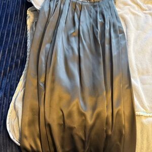 Royal Silk pleated skirt - 100% silk charmeuse - Size 0
